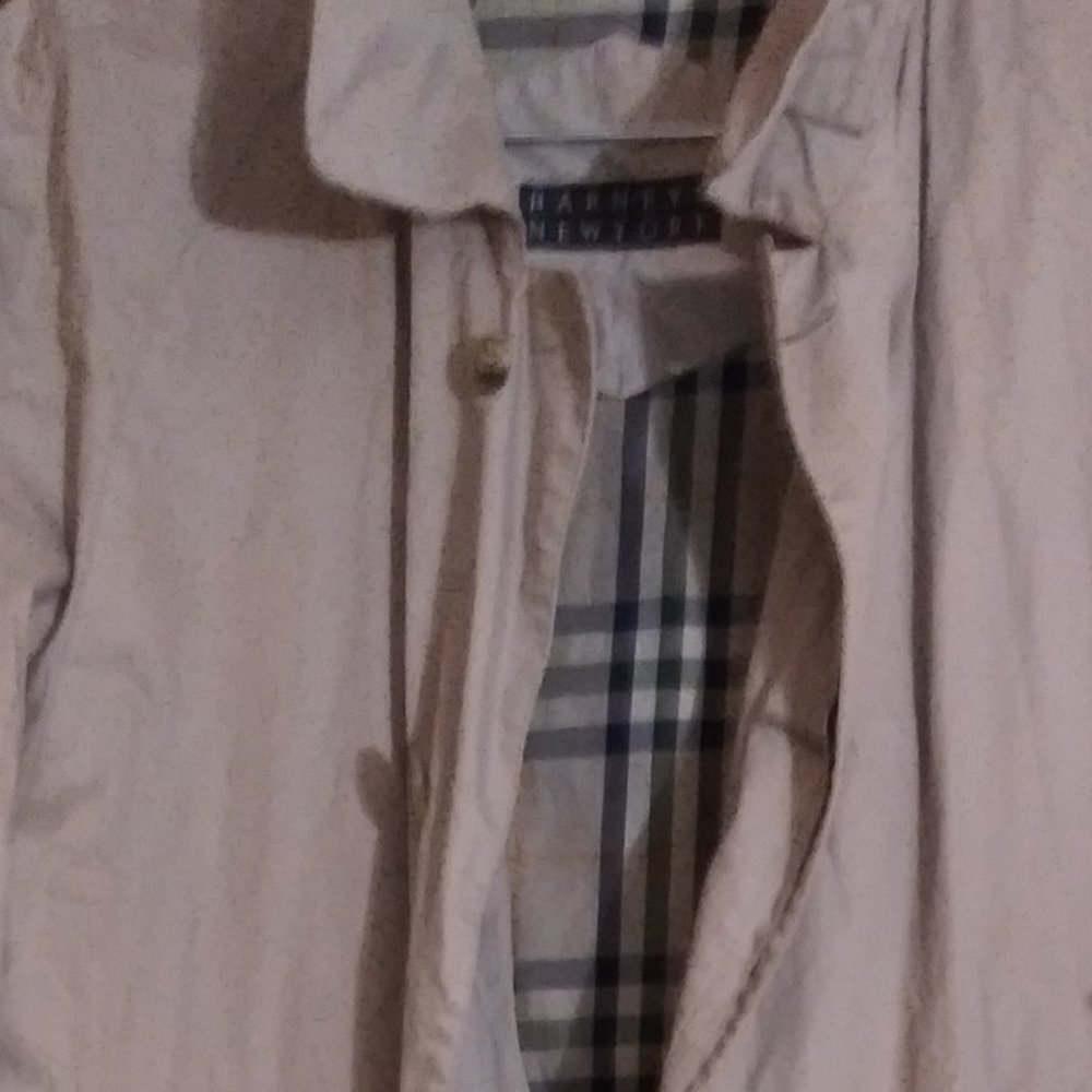 Barney's New York Cool Preppy Raincoat Size 42